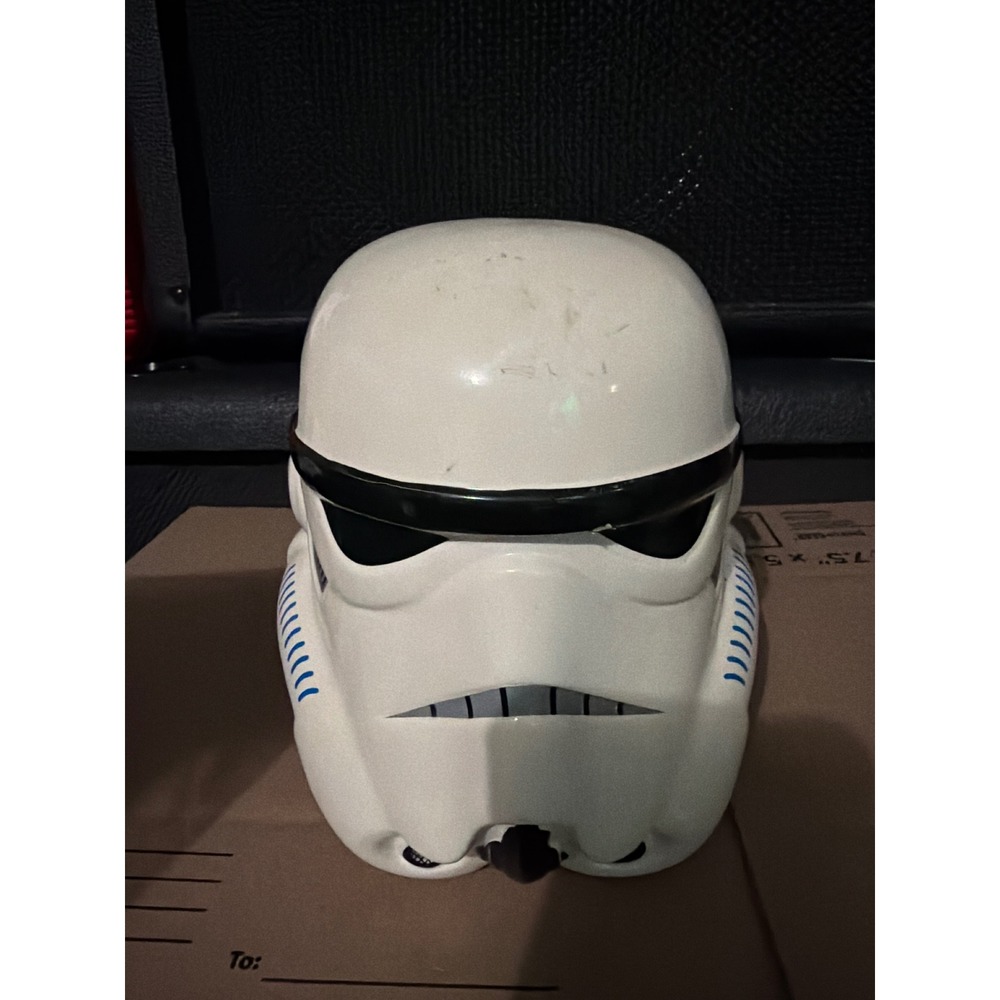 Star Wars Stormtrooper Ceramic Coin Bank Helmet Fab Starpoint 2015 White Glossy